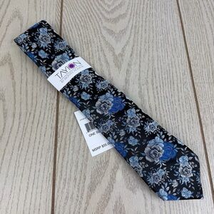 707 Tayion by Montee Holland Floral Men's Tie 001 Black $55 Polyester 2YC24-2016